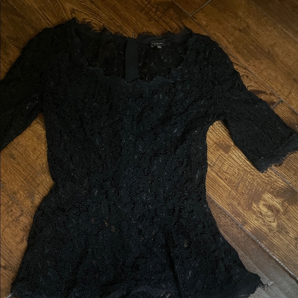 Elegant Black Lace Top